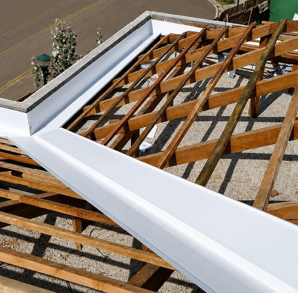Instalação de Calha em Obra